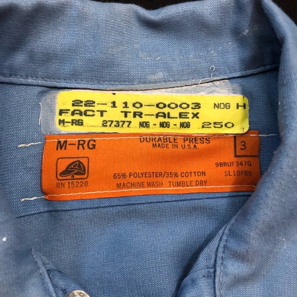 Vintage 70’s Mechanic’s Long Sleeve Size Medium - Picture 4 of 4